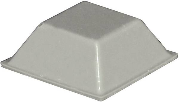 TOOLCRAFT PD2205G Gerätefuß selbstklebend, quadratisch Grau (L x B x H) 20.5 x 20.5 x 7.5 mm 1 St.