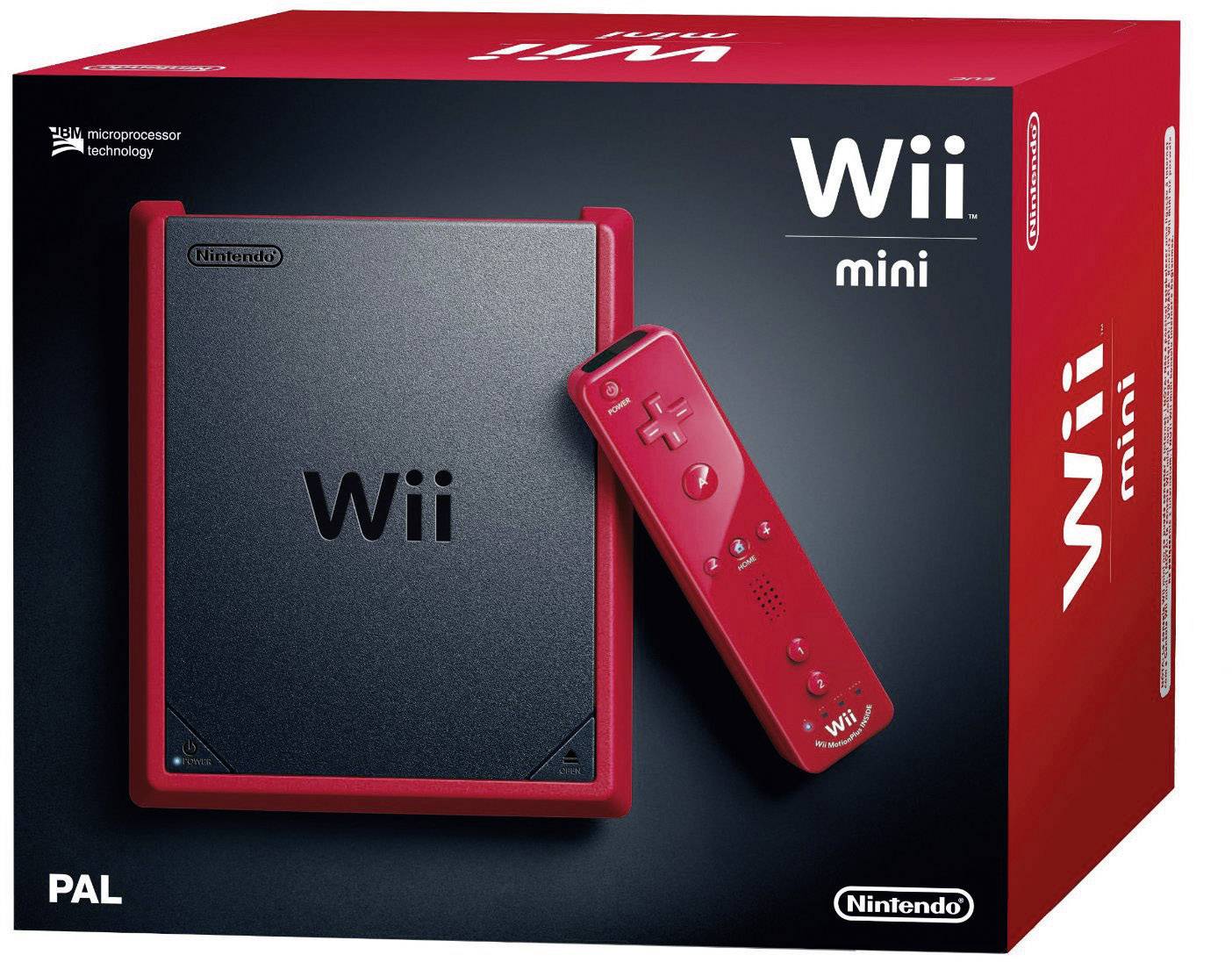 Wii mini console — red from
