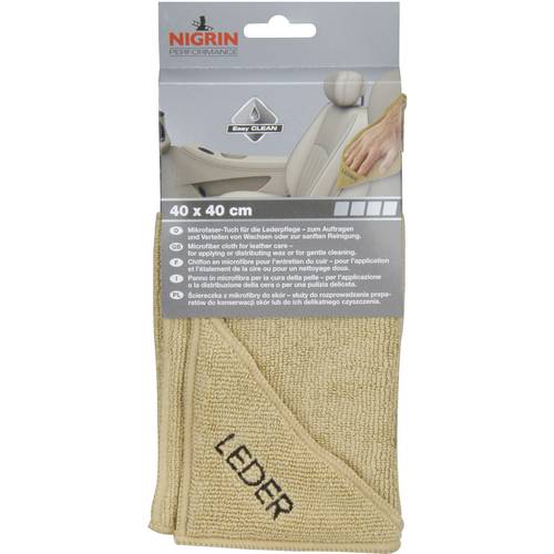 NIGRIN 71115 Leder Microfasertuch 1 St. (L x B) 40 cm x 40 cm