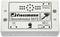 Weißes Viessmann Soundmodul 5572 mit Anschlussdetails, Lautsprechereingang und -ausgang, sowie Synchronisationseingang.