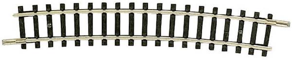 22226 N Fleischmann Gleis (ohne Bettung) Gebogenes Gleis  15 ° 362.6 mm 12 St.
