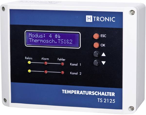 H-Tronic TS 2125 Multifunktions-Temperaturschalter -55 - 125 °C