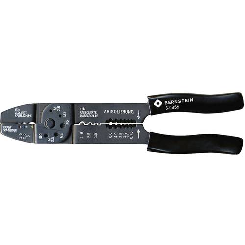Thumbnail - Bernstein Tools for Electronics Bernstein Werkzeugfabrik 3-0856 Crimpzange Isolierte Kabelschuhe, Unisolierte Kabelschuh...