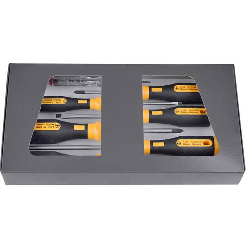 Bernstein Tools for Electronics EUROline-Power Werkstatt Schraubendreher-Set 6teilig Schlitz, Kreuzschlitz Pozidriv