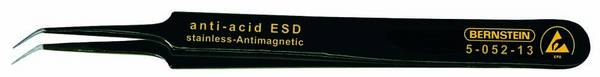 BERNSTEIN Tools for Electronics 5-052-13  SMD-Pinzette  5b SA-ESD Super-spitz, gebogen 110 mm