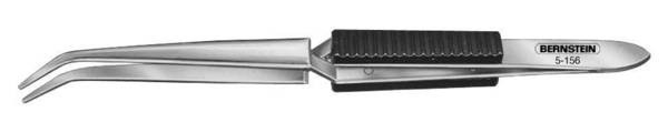BERNSTEIN Tools for Electronics 5-156  Lötpinzette   Flach-rund, gebogen 160 mm