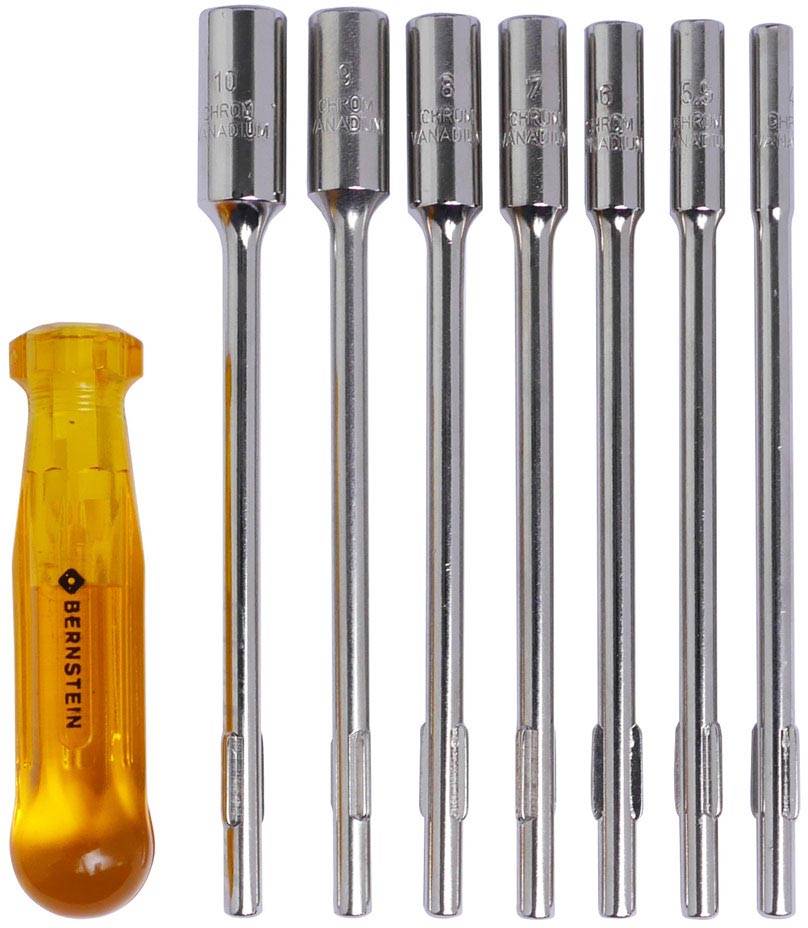 BERNSTEIN Tools for Electronics Werkstatt Wechselklingen-Set 8teilig Außen-Sechskant