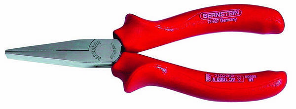 BERNSTEIN Tools for Electronics 13-927 VDE VDE Flachzange Gerade Spezialstahl 160 mm