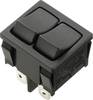 TRU COMPONENTS 1588077 Wippschalter TC-R13-33PAA-02 250 V/AC 6 A 2 x Aus/Ein rastend 1 St.