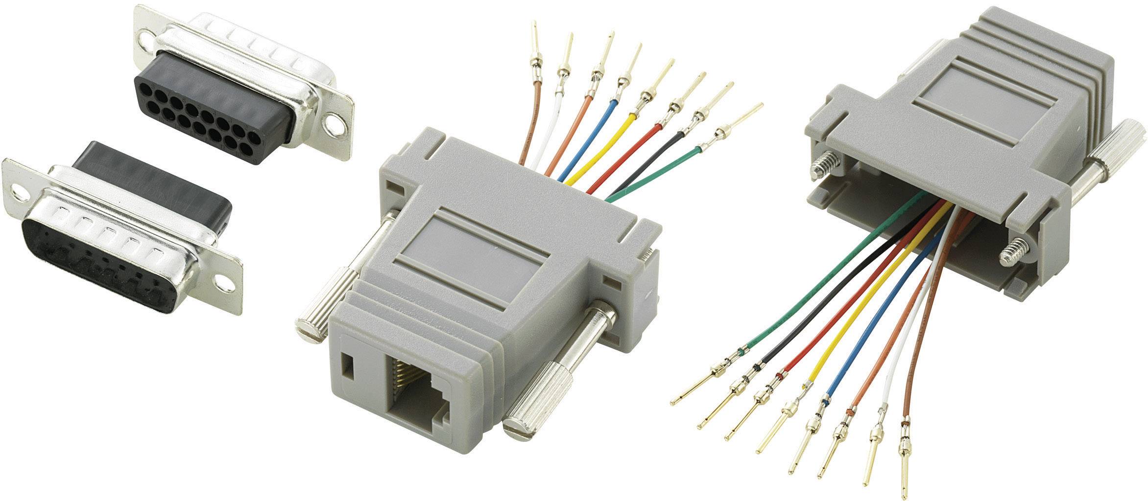 TRU COMPONENTS D-SUB Adapter D-SUB-Stecker 15pol. - RJ45-Buchse 1 St.