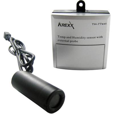 Arexx TSN-TH77ext TSN-TH77ext Datenlogger-Sensor  Messgröße Temperatur, Luftfeuchtigkeit -40 bis 124 °C 5 bis 100 % rF  