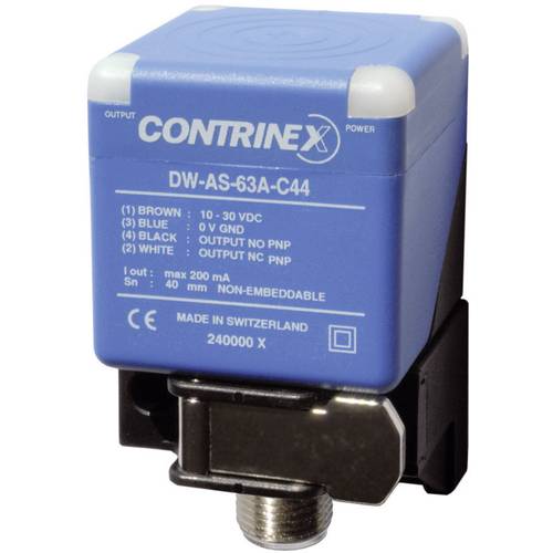 Contrinex Induktiver Näherungsschalter 40 x 40 mm bündig PNP DW-AS-62A-C44