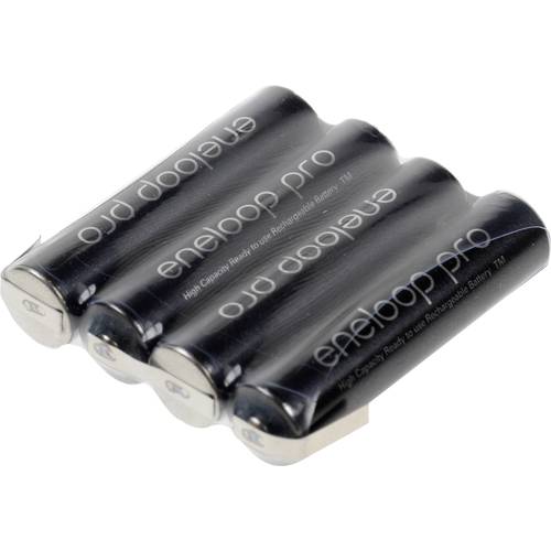 Thumbnail - Panasonic eneloop Pro Akkupack 4x Micro (AAA) Z-Lötfahne NiMH 4.8 V 900 mAh