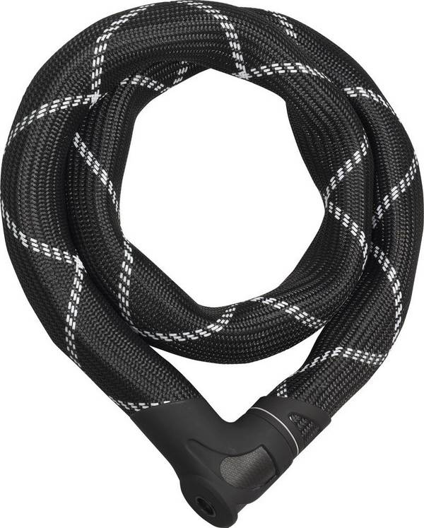 ABUS SECURITY-CENTER - ABUS Combination 8210/110, Kettenschloss, Schwarz, Stahl, Stahl, Flachschlüssel, 1100 mm