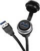 USB 3.0-Einbaudose für Frontmontage mit Gewinde M22 Buchse, Einbau 490113.0150 490113.0150 Lütze Inhalt: 1 St.