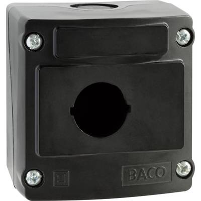 BACO LBX0100NR Leergehäuse 1 Einbaustelle (L x B x H) 74 x 74 x 47.9 mm  Schwarz 1 St. 