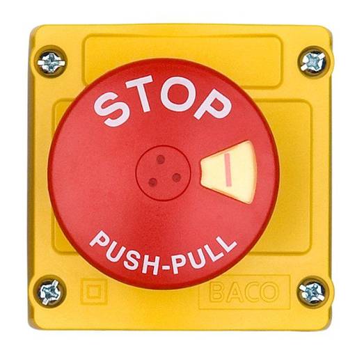 BACO LBX130111 Not-Aus-Taster im Gehäuse 240 V/AC 2.5 A 1 Öffner IP66 1 St.