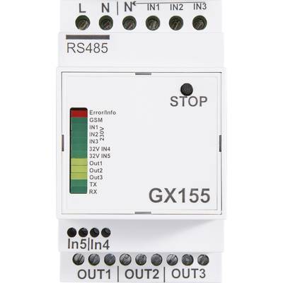  GX155 GSM Modul 110 V/AC, 230 V/AC  Funktion (GSM): Alarmieren, Schalten