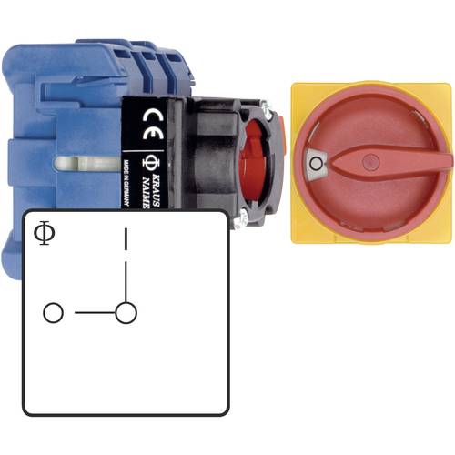 Kraus & Naimer KG10B.T202/01.FT2 Lasttrennschalter 20 A 230 V 1 x 90 ° Rot, Gelb 1 St.