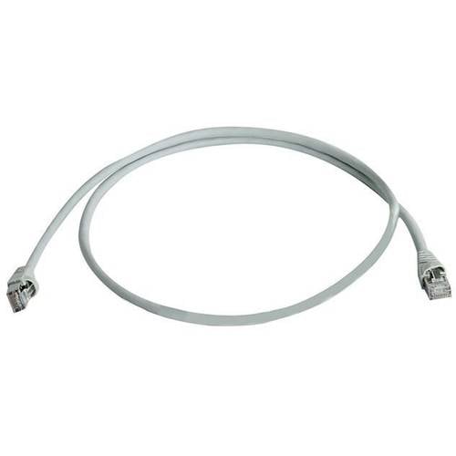 Thumbnail - Telegärtner 100008643 RJ45 Netzwerkkabel, Patchkabel CAT 6a S/FTP 5.00 m Grau UL-zertifiziert, Flammwidrig, mit Rastnase...