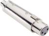 Adam Hall 7858 Audio Adapter [1x XLR-Buchse - 1x Cinch-Buchse] Silber