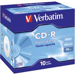 Image of Verbatim 43428 CD-R 90 Rohling 800 MB 10 St. Jewelcase