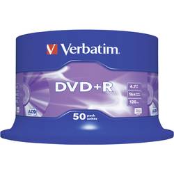 Image of Verbatim 43550 DVD+R Rohling 4.7 GB 50 St. Spindel