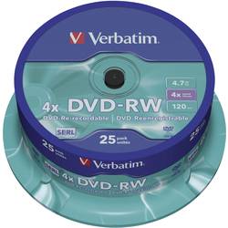 Image of Verbatim 43639 DVD-RW Rohling 4.7 GB 25 St. Spindel Wiederbeschreibbar