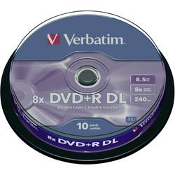 Image of Verbatim 43666 DVD+R DL Rohling 8.5 GB 10 St. Spindel