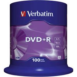 Image of Verbatim 43551 DVD+R Rohling 4.7 GB 100 St. Spindel
