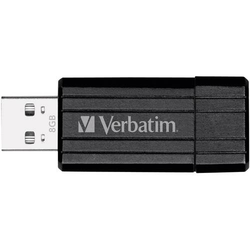 Verbatim Pin Stripe USB-Stick 8 GB Schwarz 49062 USB-A (USB 2.0)