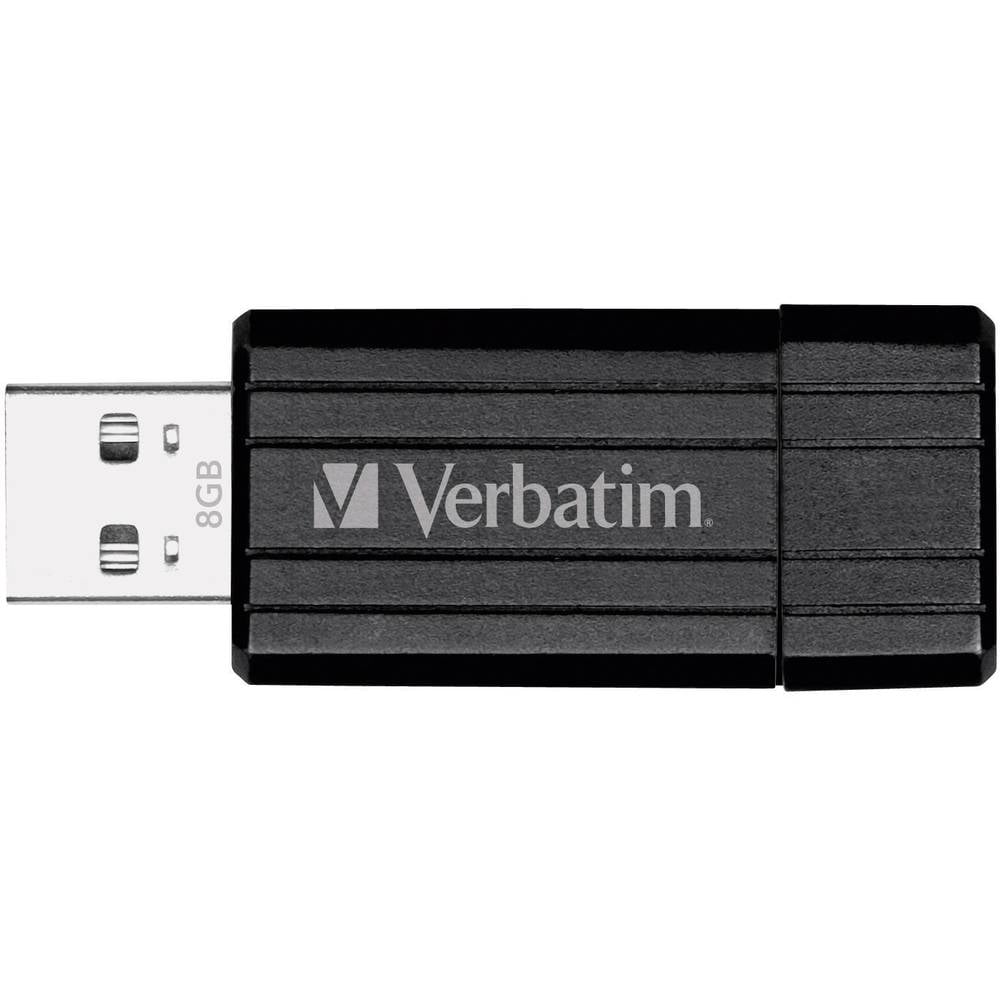 Verbatim USB2.0 Stick 8 GB PinStripe zwart (VB-FD2-08G-PSB)