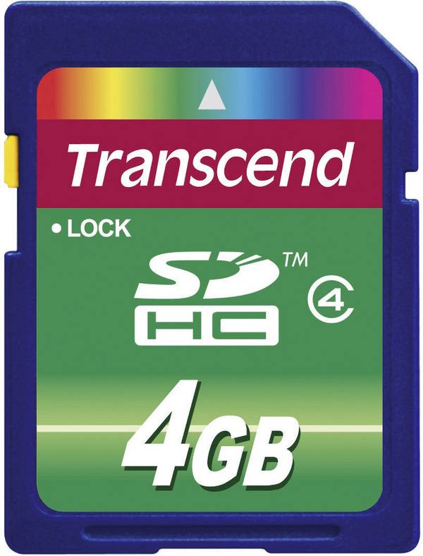 Transcend Flash-Speicherkarte - 4 GB - Class 4 - SDHC