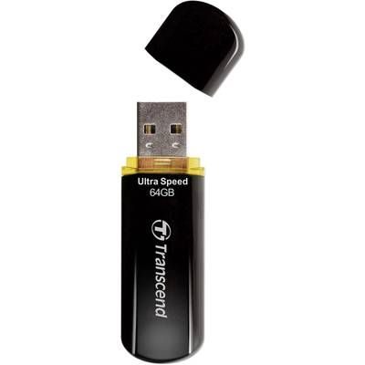 Transcend JetFlash® 600 USB-Stick  64 GB Schwarz TS64GJF600 USB 2.0