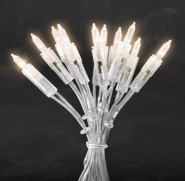 Konstsmide 6303-103 Mini-Lichterkette  Innen EEK: G (A - G) netzbetrieben Anzahl Leuchtmittel 50 LED Warmweiß Beleuchtete Länge: 7.35 m
