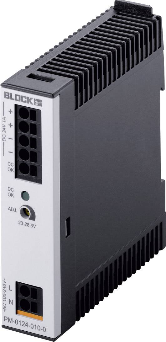 BLOCK Einphasiges PM-0124-010-0 primärgetaktetes Schaltnetzteil PM-0124