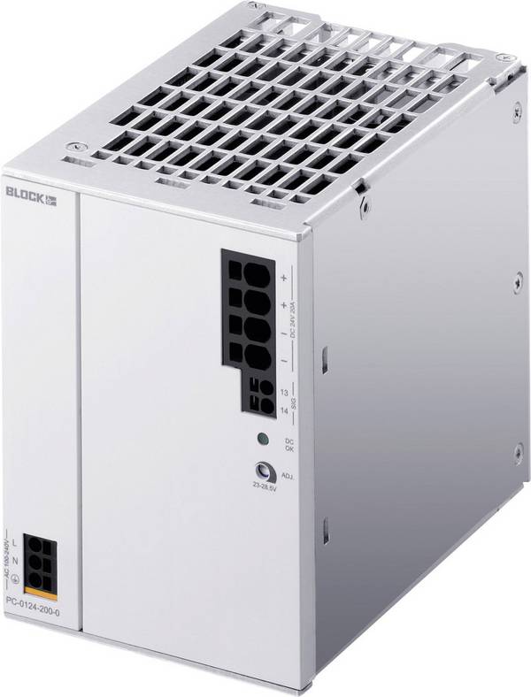 BLOCK PC-0124-200-0 Hutschienen-Netzteil (DIN-Rail)  24 V/DC 20 A 480 W Anzahl Ausgänge:1 x  Inhalt 1 St.