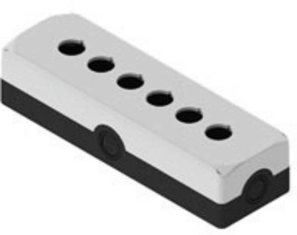Pizzato Elettrica ES36000 ES36000 Leergehäuse 6 Einbaustellen (L x B x H) 252 x 80 x 56 mm  Schwarz, Grau 5 St.