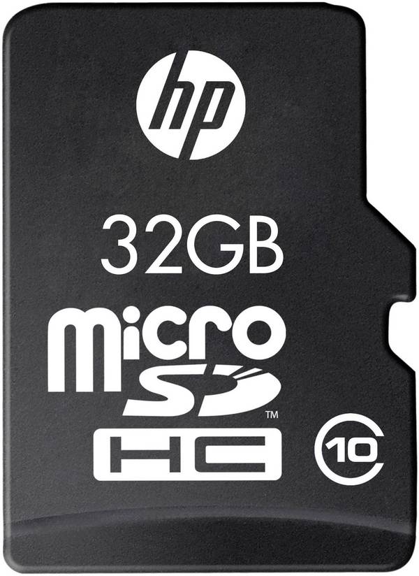 HP SDU32GBHC10HP-EF microSDHC-Karte  32 GB Class 10 inkl. SD-Adapter