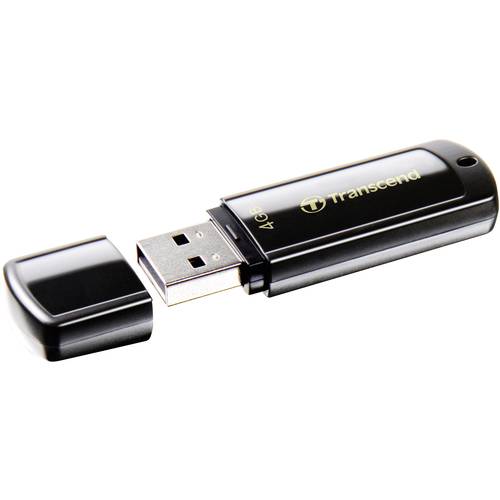 Transcend JetFlash® 350 USB-Stick 4 GB Schwarz TS4GJF350 USB-A (USB 2.0)