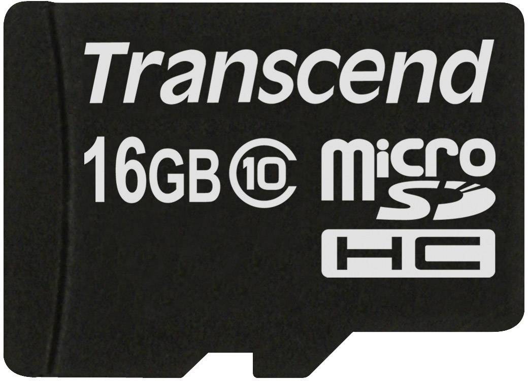 TRANSCEND SDHC CARD MICRO 16GB CLASS 10
