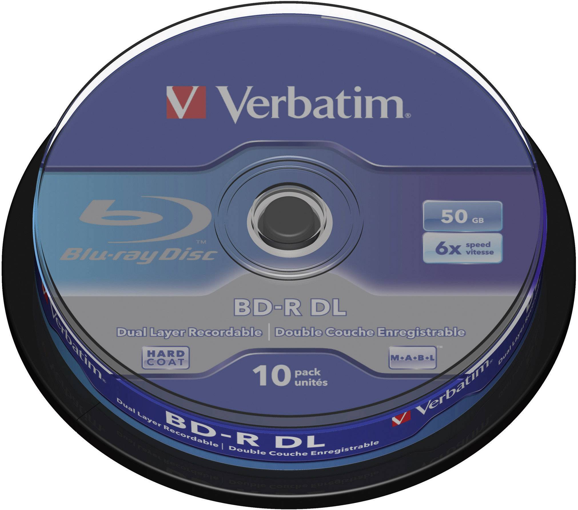 VERBATIM MED BD-R 50GB 6x 010er CB
