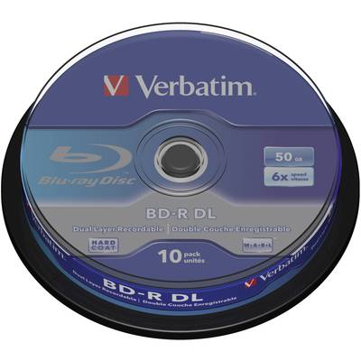 Verbatim 43746 Blu-ray BD-R DL Rohling 50 GB 10 St. Spindel 