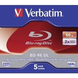 Image of Verbatim 43760 Blu-ray BD-RE DL Rohling 50 GB 5 St. Jewelcase