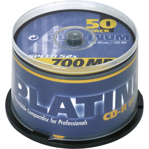 Platinum 100128 CD-R 80 Rohling 700 MB 50 St. Spindel