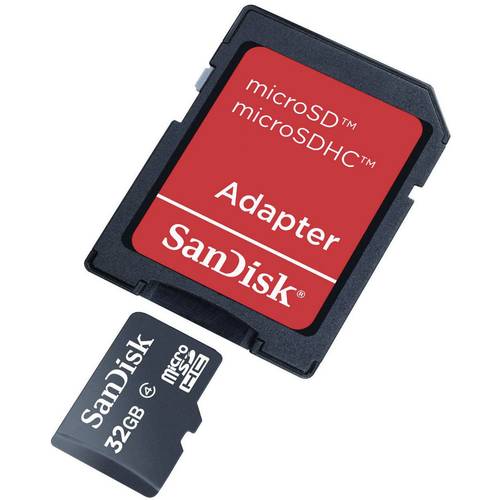 SanDisk - Flash-Speicherkarte (microSDHC/SD-Adapter inbegriffen)
