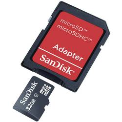 Image of SanDisk SDSDQB-032G-B35 microSDHC-Karte 32 GB Class 4 inkl. SD-Adapter