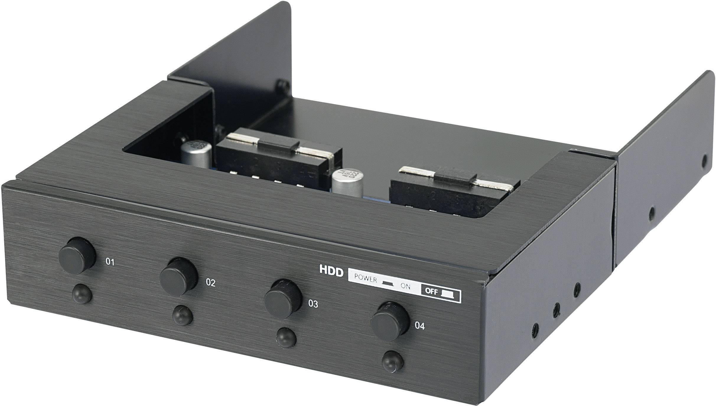 3.5" HDD caddy 4fach HDD Power Switch from