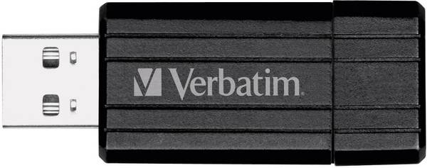 Verbatim Pin Stripe USB-Stick  128 GB Schwarz 49071 USB-A (USB 2.0)