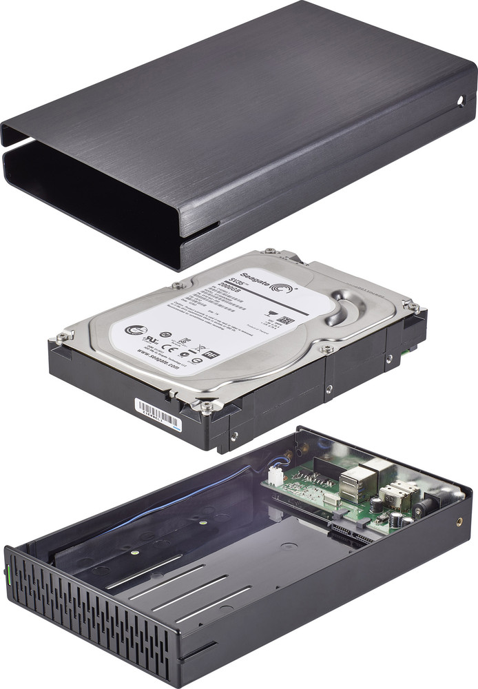 3 5 Zoll Festplattengehäuse Für 2 Festplatten SATA-Festplatten-Gehäuse 3.5 Zoll HD323S3A USB 3.0